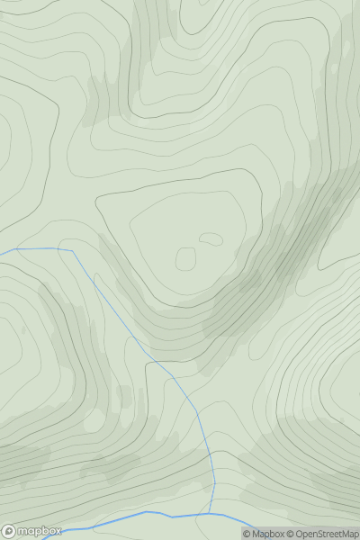 Thumbnail image for Mid Hill [The Glenkens to Annandale] [NS696074] showing contour plot for surrounding peak